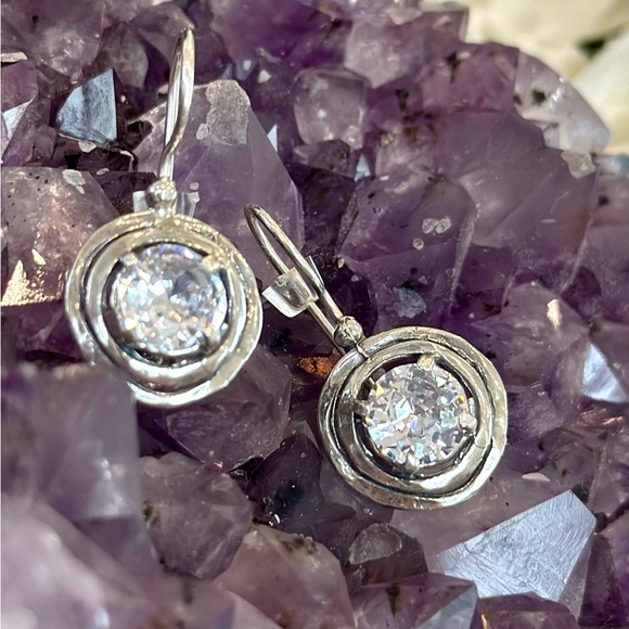 SPECIAL 9 pairs of new sterling silver earrings with Cz & pearl md in Israel - Picture 8 of 8